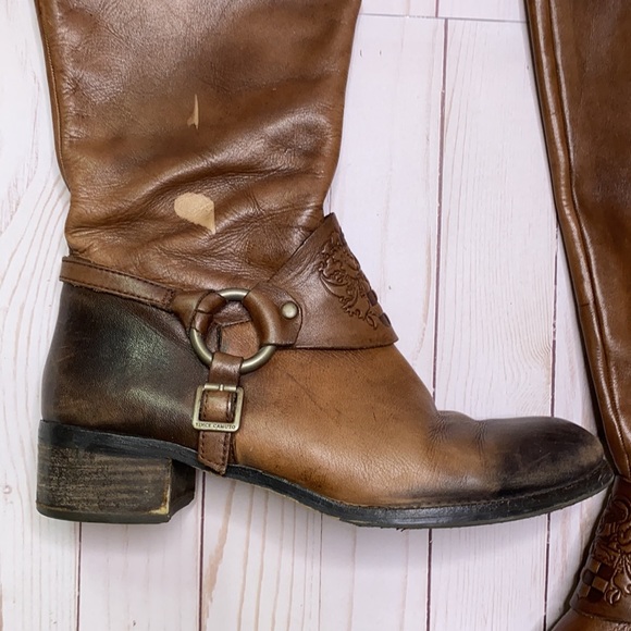Vince Camuto Shaylee whiskey leather boots W/box - Picture 6 of 12